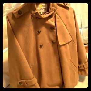 Voluminous Wool Blend Cape